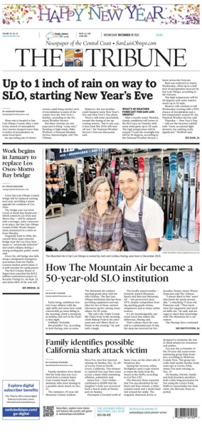 Cover of The Tribune (SLO)