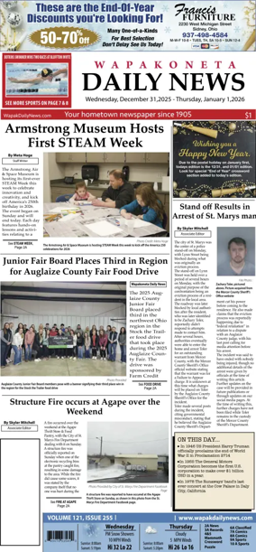 Cover of Wapakoneta Daily News