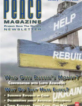 Cover of Peace Magazine