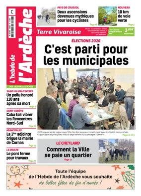 Cover of L'Hebdo de l'Ardeche – edition centre