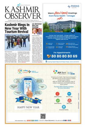 Cover of Kashmir Observer