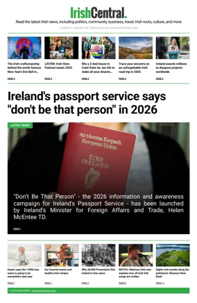 Cover of Irish Central