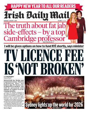 Cover of Irish Daily Mail