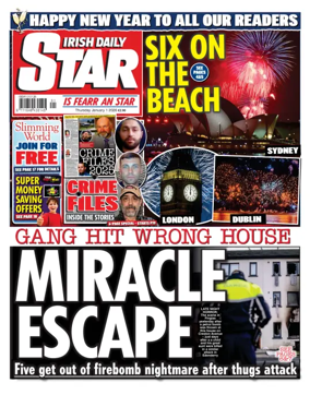 Cover of Irish Daily Star