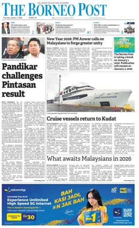 Cover of The Borneo Post (Sabah)