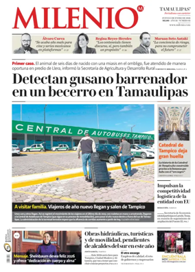 Cover of Milenio Tamaulipas