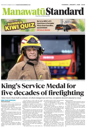 Cover of Manawatu Standard