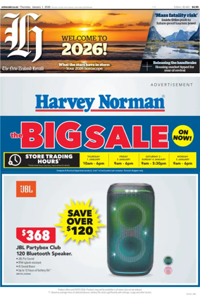 Cover of The New Zealand Herald