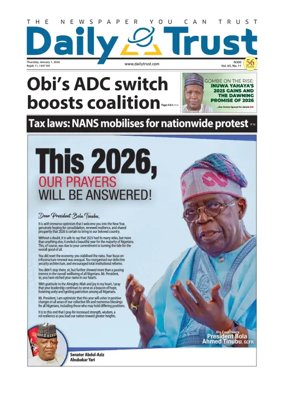 Cover of Daily Trust