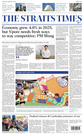 Cover of The Straits Times