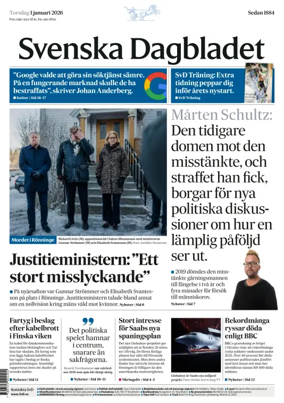 Cover of Svenska Dagbladet
