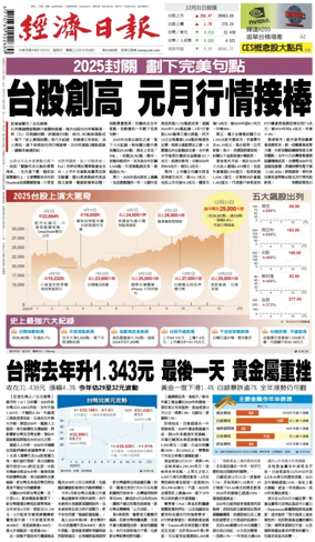 Cover of Economic Daily News (Taiwan)