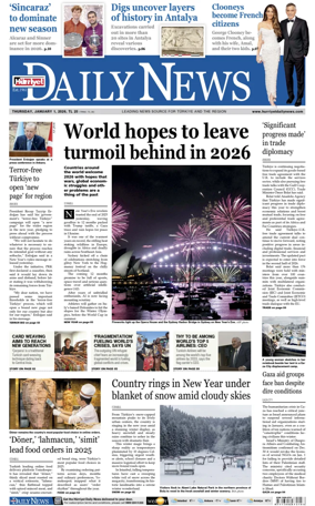 Cover of Hurriyet Daily News & Economic Review