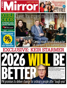Cover of Daily Mirror (Northern Ireland)