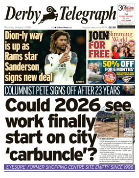 Cover of Derby Telegraph