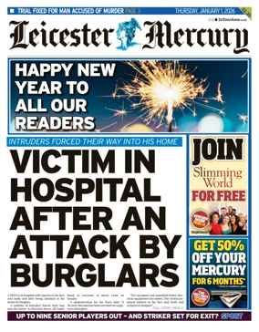 Cover of Leicester Mercury