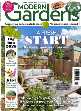 Cover of Modern Gardens (UK)