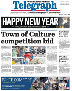 Cover of Northants Evening Telegraph