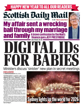 Cover of Scottish Daily Mail