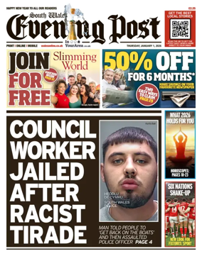 Cover of South Wales Evening Post