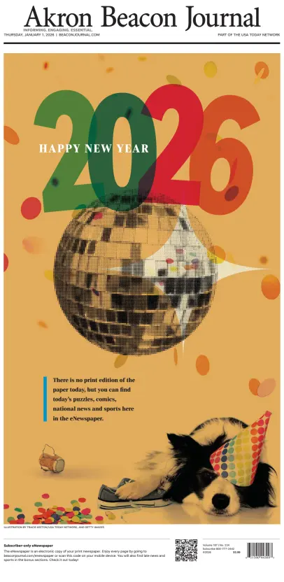 Cover of Akron Beacon Journal