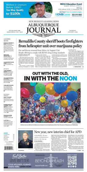 Cover of Albuquerque Journal