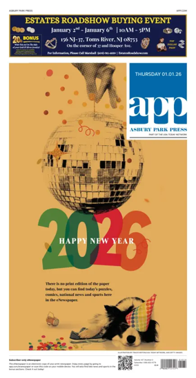 Cover of Asbury Park Press