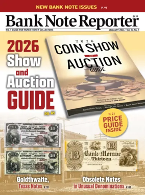 Cover of Bank Note Reporter