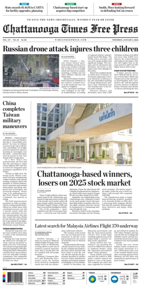 Cover of Chattanooga Times Free Press