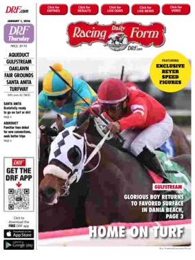 Cover of Daily Racing Form National Digital Edition