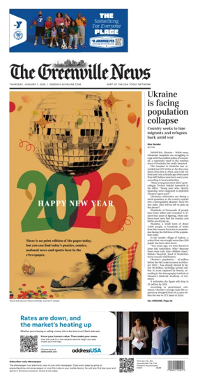 Cover of The Greenville News