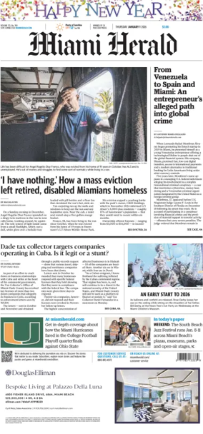 Cover of Miami Herald