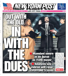 Cover of New York Post