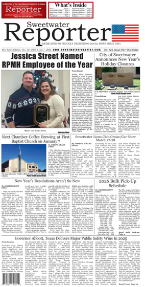 Cover of Sweetwater Reporter