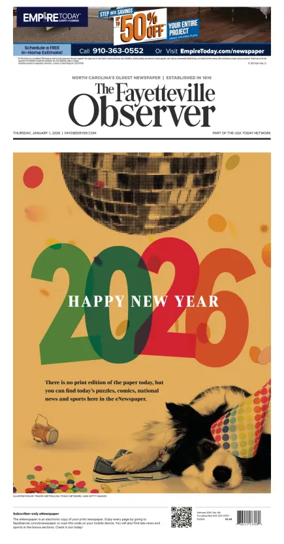 Cover of The Fayetteville Observer