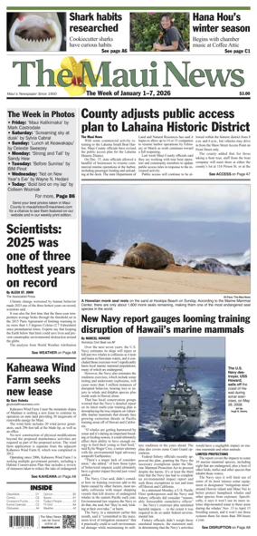 Cover of The Maui News - Weekender