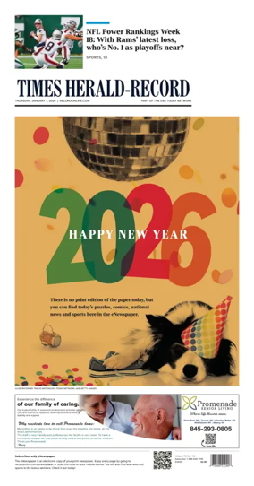Cover of Times Herald-Record