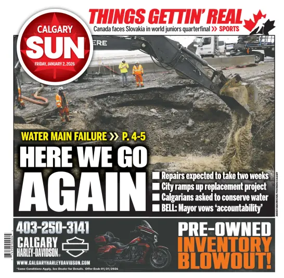 Cover of Calgary Sun