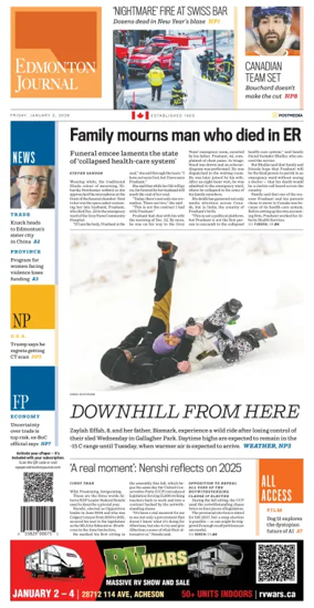 Cover of Edmonton Journal