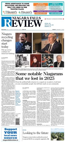 Cover of The Niagara Falls Review