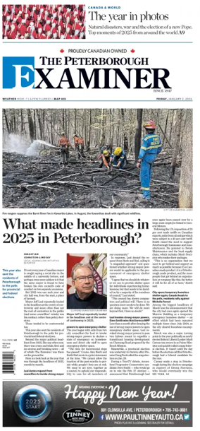 Cover of The Peterborough Examiner