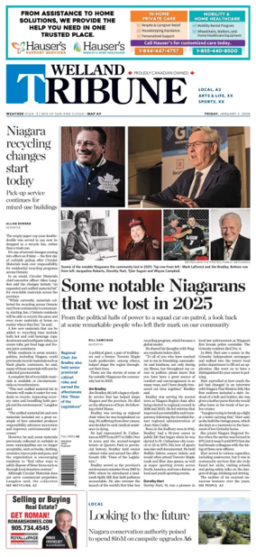 Cover of The Welland Tribune