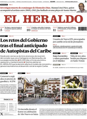 Cover of El Heraldo (Colombia)