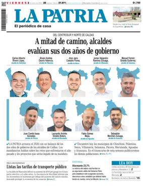 Cover of La Patria (Colombia)