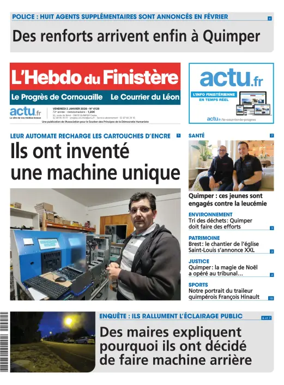 Cover of L'Hebdo du Finistere - Le Progres de Cornouaille Le Courrier du Leon