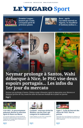 Cover of Le Figaro Sport