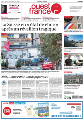 Cover of Ouest France (Cholet)