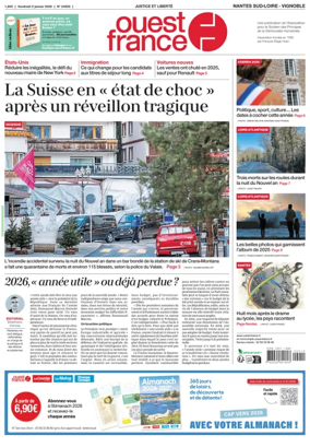 Cover of Ouest France (Nantes / Sud-Loire / Vignoble)