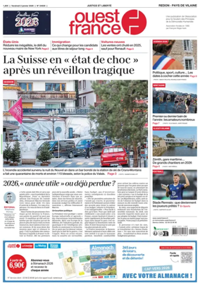 Cover of Ouest France (Redon / Pays de Vilaine)