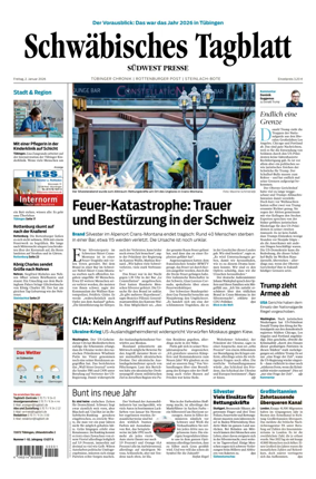 Cover of Schwabisches Tagblatt - Tubinger Chronik